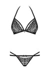 Obsessive 838 Bra & Thong L/XL Zwart - Erolanya