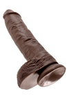 Pipedream King Cock - 10' Cock with Balls Brown - Erolanya